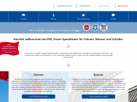 fbs-fahnen.com Webseite Vorschau