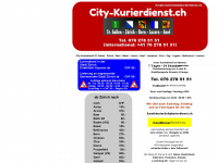 citykurierdienst.ch Webseite Vorschau