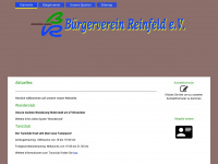 buergerverein-reinfeld.de Webseite Vorschau