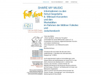 share-my-music.de Webseite Vorschau