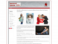 jeansundshirt.de Webseite Vorschau