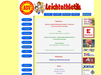 asv-leichtathletik.de Webseite Vorschau