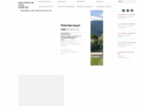 architektur-kaernten.at Webseite Vorschau