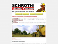 schroth-erdbau.de Webseite Vorschau