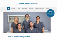 fuerihrezaehne.de Webseite Vorschau