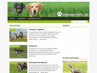 hunde-info.de Webseite Vorschau
