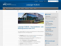 leipziger-kubus.ufz.de Webseite Vorschau