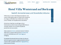 villa-weststrand.de Webseite Vorschau