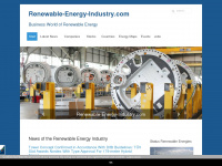 renewable-energy-industry.com Webseite Vorschau