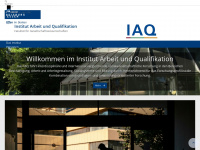 iaq.uni-due.de Webseite Vorschau