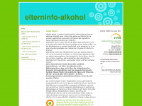 elterninfo-alkohol.de Webseite Vorschau