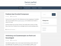 swisslawnet.ch Webseite Vorschau