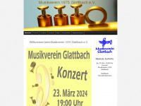 musikverein-glattbach.de Webseite Vorschau