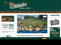 athleticsbaseball.at Webseite Vorschau