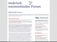 mennoniten-forum.de Webseite Vorschau