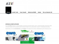 aze.ch Webseite Vorschau