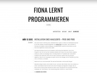 fionalerntprogrammieren.wordpress.com Webseite Vorschau