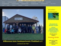 hundesportverein-pfedelbach.de Webseite Vorschau
