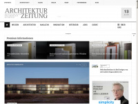architekturzeitung.at Webseite Vorschau