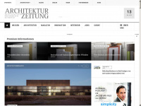 architekturzeitung.ch Webseite Vorschau