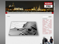 audiopro-veranstaltungstechnik.de Webseite Vorschau