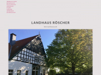 landhaus-roescher.de Webseite Vorschau