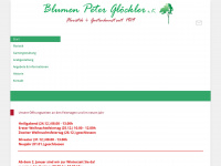 blumen-peter-gloeckler.de Webseite Vorschau