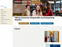 tilburguniversity.edu Webseite Vorschau