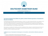 diabetikerbund-sachsen.de Webseite Vorschau