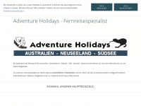 adventure-holidays.com Webseite Vorschau