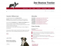 der-boston-terrier.de Webseite Vorschau