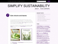 simplifysustainability.wordpress.com Webseite Vorschau