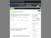 veranstaltungenphilosophie.wordpress.com Webseite Vorschau