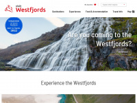 westfjords.is Webseite Vorschau