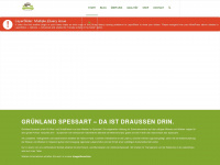 gruenland-spessart.de Webseite Vorschau