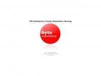 bytemanufaktur.at Webseite Vorschau
