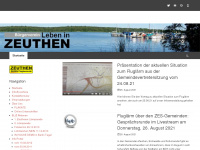 zeuthen-gegen-fluglaerm.de Webseite Vorschau