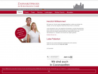 zahnaerzte-mannl.de Webseite Vorschau
