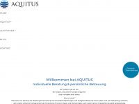 aquitus.de Webseite Vorschau