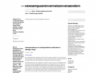newsempoerenvernetzenveraendern.wordpress.com Webseite Vorschau
