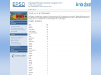 epsc2012.eu Webseite Vorschau