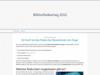 bibliothekartag2012.de Webseite Vorschau