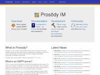 prosody.im Webseite Vorschau
