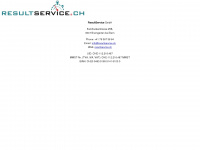 resultservice.ch Webseite Vorschau