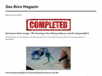 das-buero-magazin.de Webseite Vorschau