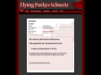 flying-porkys.ch Webseite Vorschau