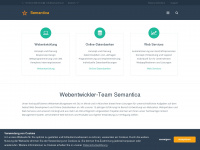 semantica.ch Webseite Vorschau