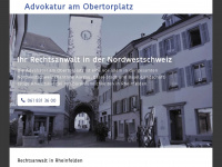 obertorplatz.ch Webseite Vorschau