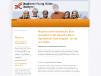 studienstiftung-huette-stuttgart.de Webseite Vorschau