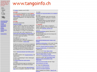 tangoinfo.ch Webseite Vorschau
